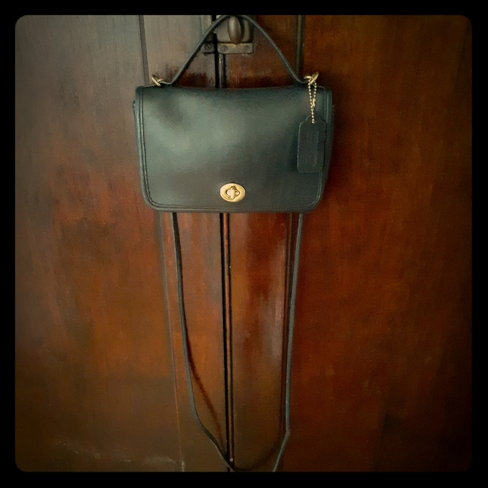 Vintage Coach Casino top handle cross body bag